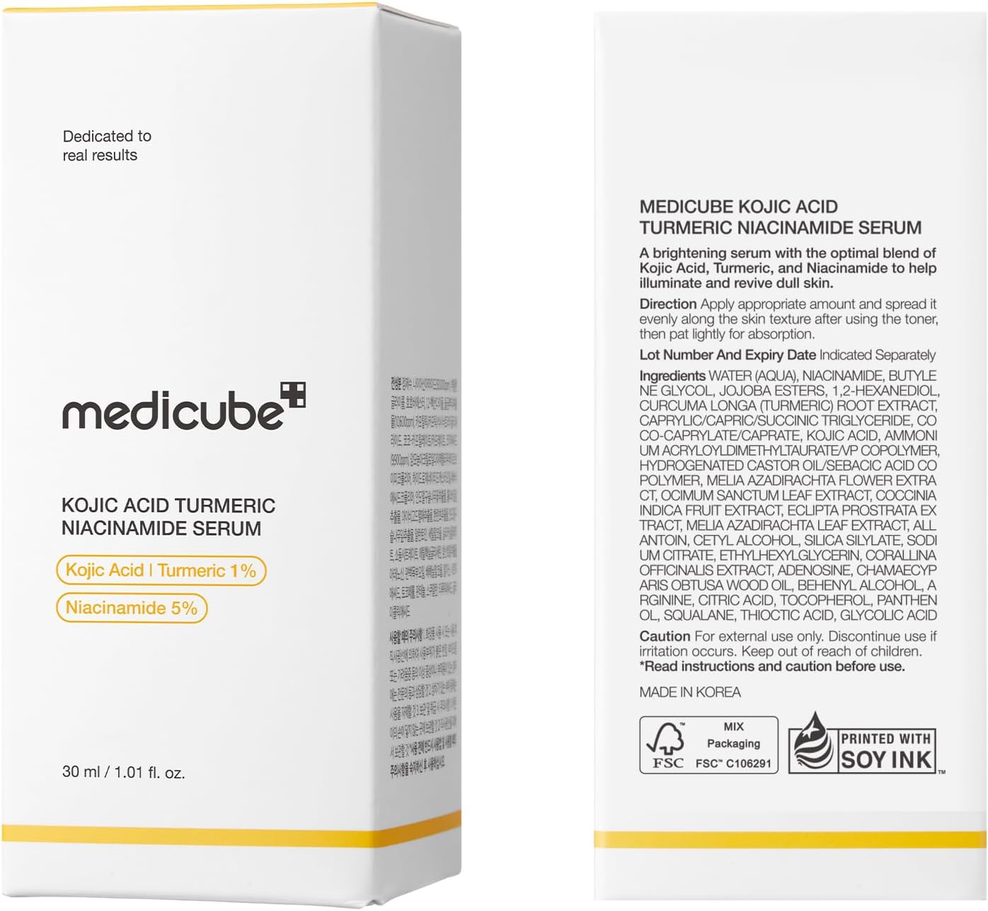 Medicube Kojic Acid Turmeric Niacinamide Serum (30ml)